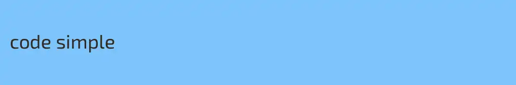 code simple